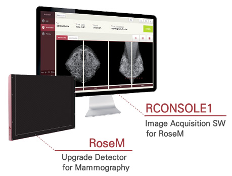 Цифровая маммография. Решение для обновления аналоговых маммографов. Цифровые детекторы RSM 2430C и RSM 1824C, (RoseM) - DRTECH