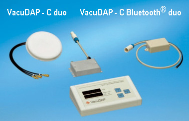 VacuDAP-C duo and VacuDAP-C Bluetooth duo with display unit