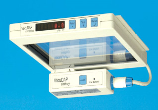 The modular VacuDAP dose-/dose area product measuring System (VacuTec,Germany)